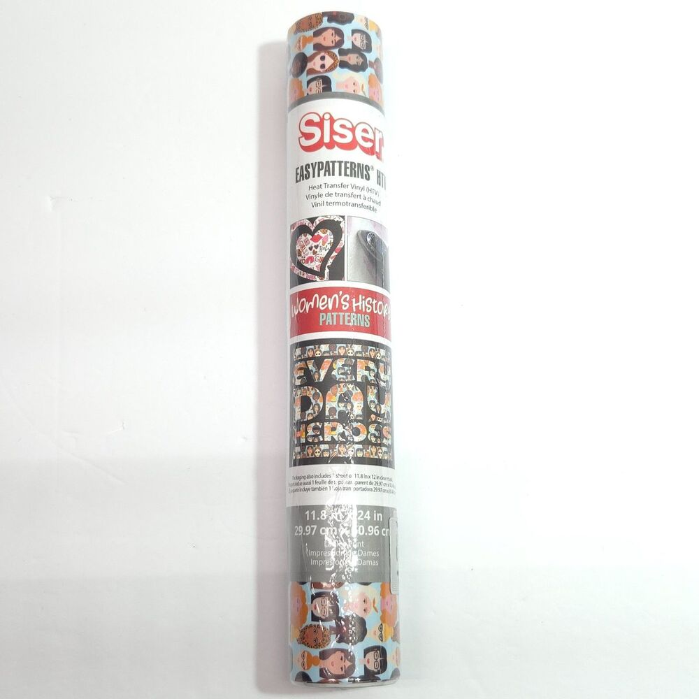 Siser EasyPatterns HTV Heat Transfer Vinyl Everyday Heroes Roll 11.8 x 24 In